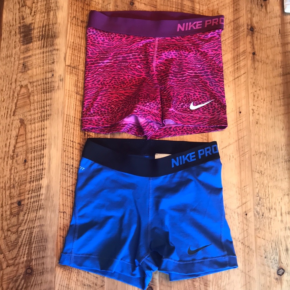2 pair Nike Pro shorts.